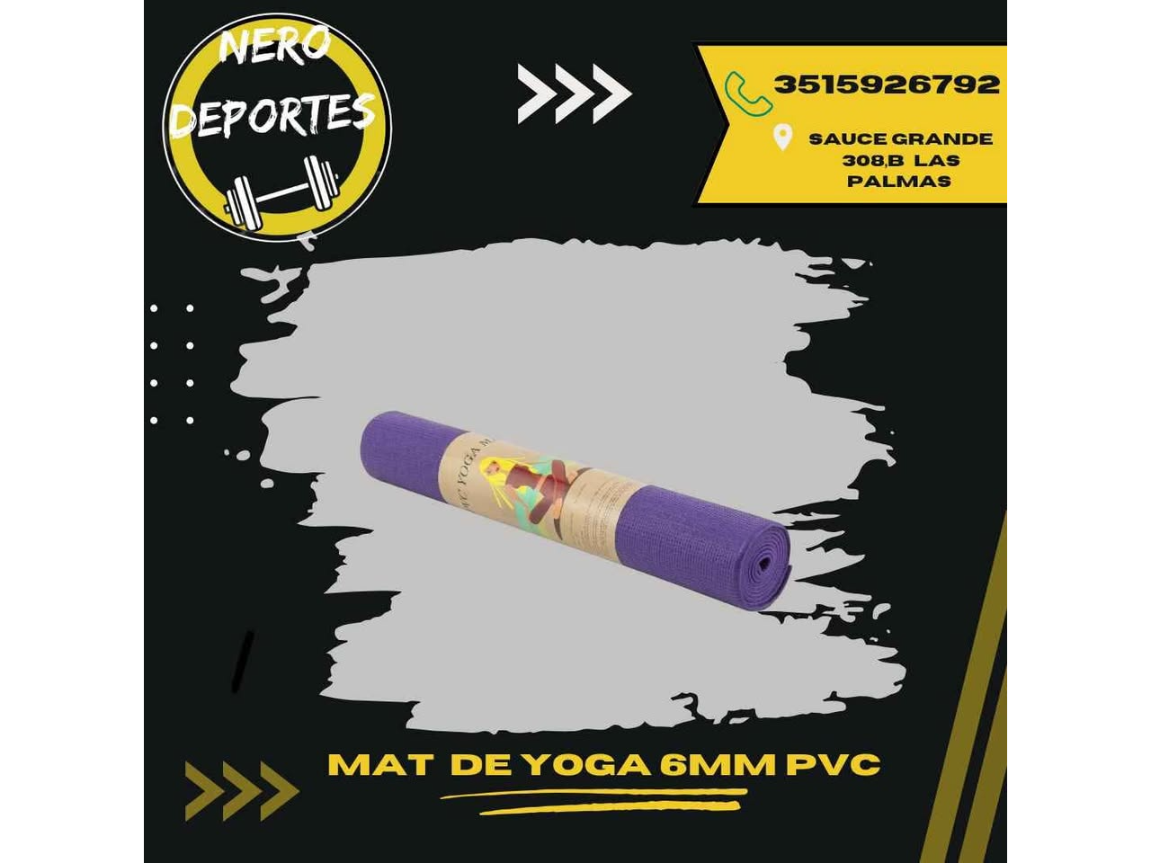 Mat de yoga 6 mm