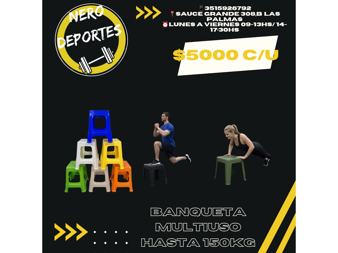 Banqueta multiuso hasta 150kg