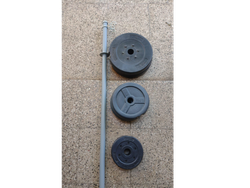 Barra hueca  + discos