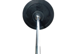 Barra 15kg 2,20mt cromada + 10kg bumpers