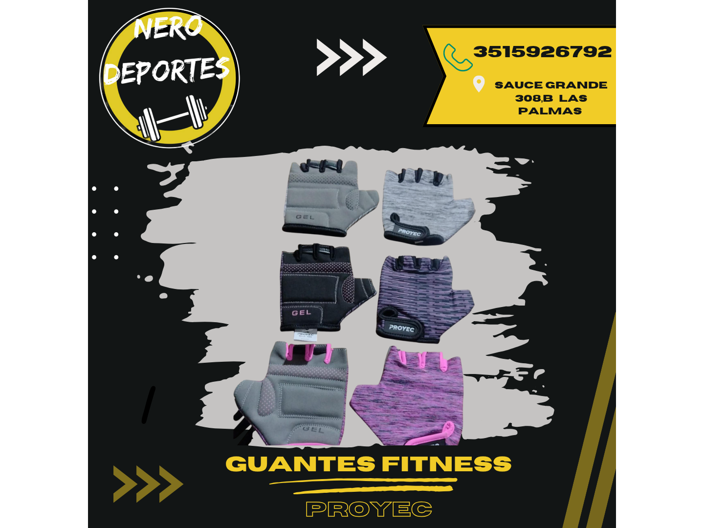 Guantes fitness proyec