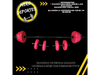 Barra hueca + 2 manc huecas+ 27,5 kg discos pvc