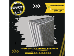 Piso encastrable 23mm bicolor c/borde