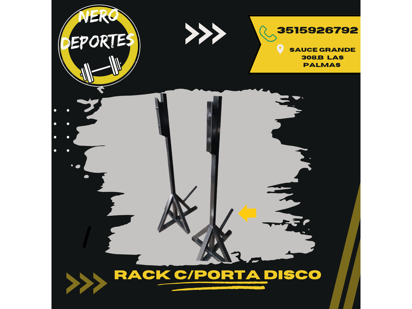 Rack con Porta discos