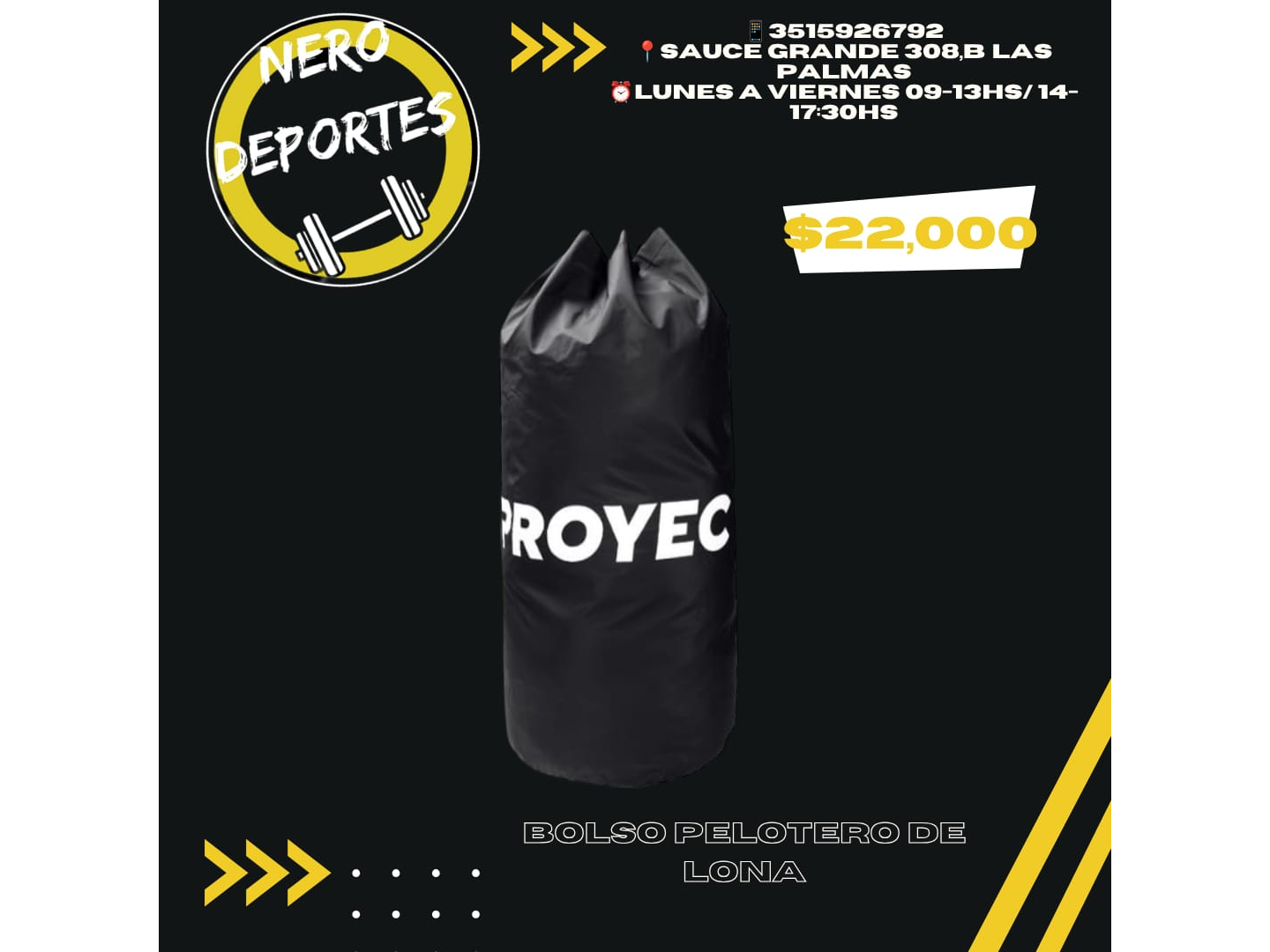 Bolso Pelotero de Lona