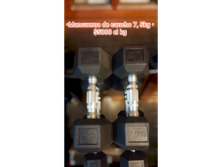 Mancuerna de caucho 7, 5kg (el kg)