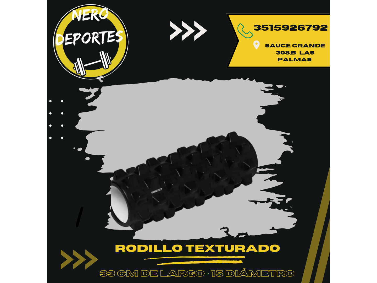 Rolo texturado 33cm largo/15de diámetro