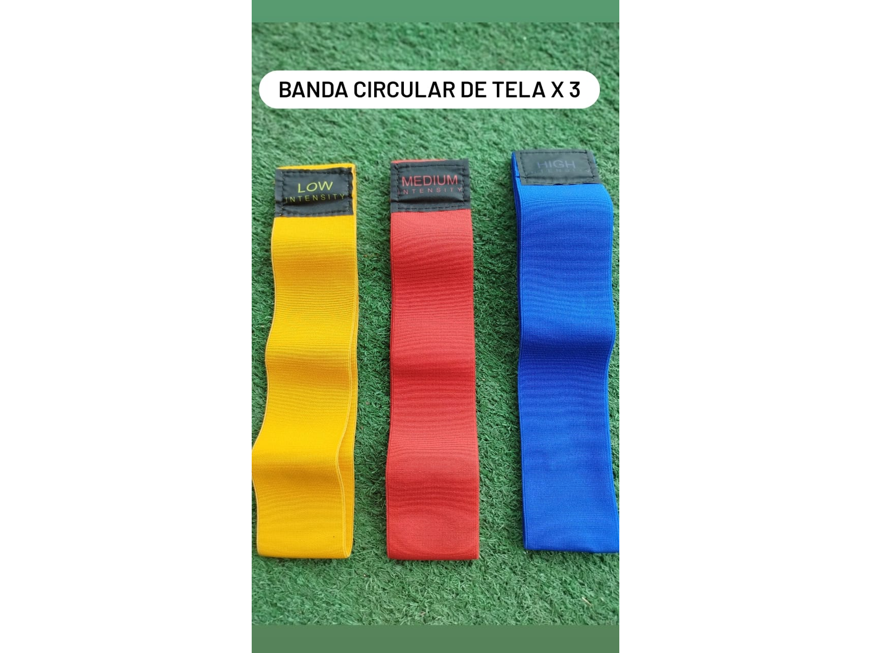 Bandas circulares tela x 3