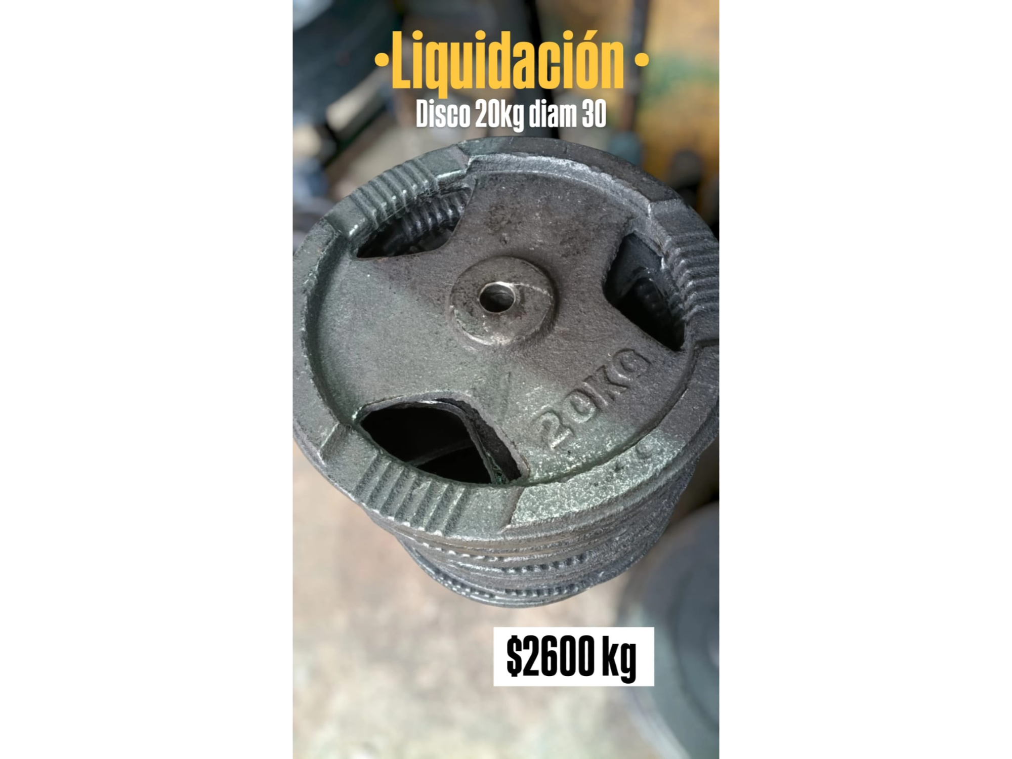Disco 20 kg liquidacion