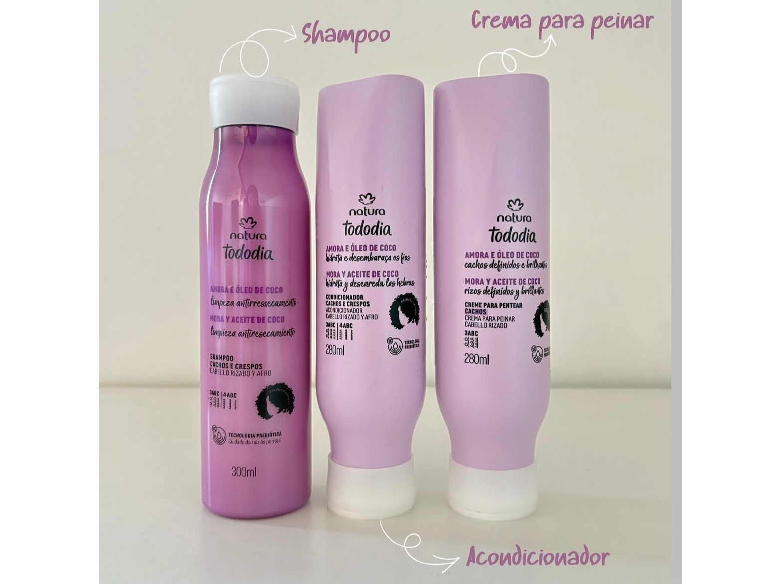 Mora y aceite de coco