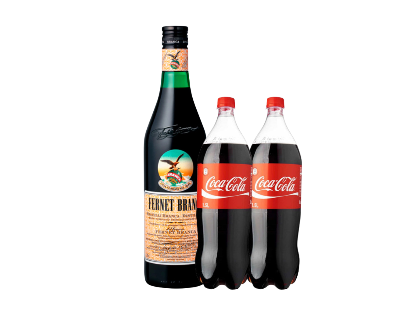 BRANCA + 2 COCAS 1.5L