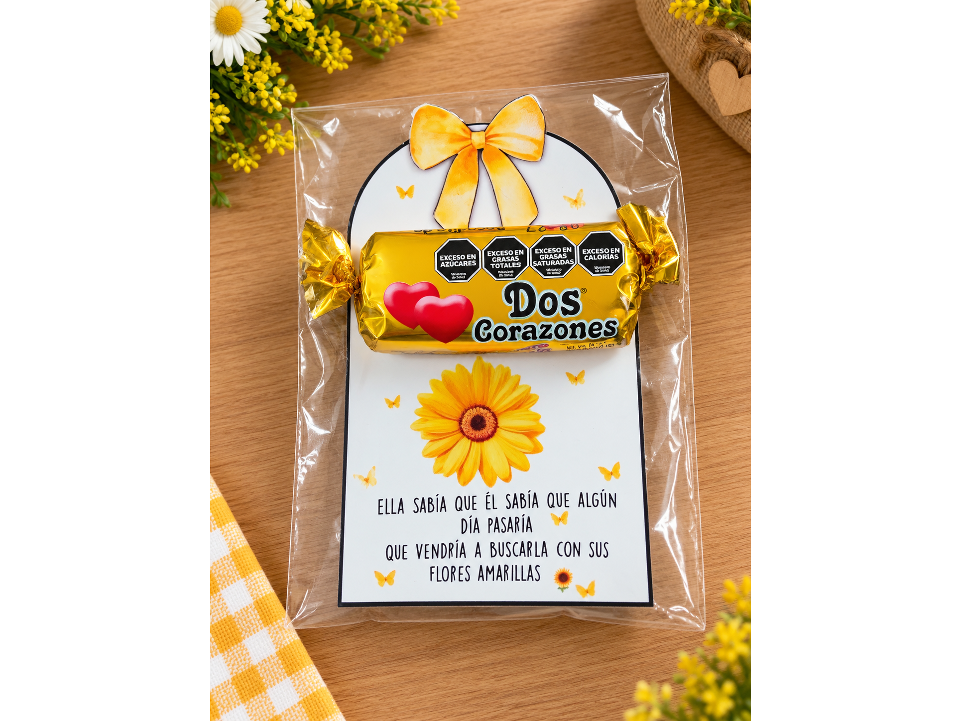 Tarjeta Primavera + Dos corazones