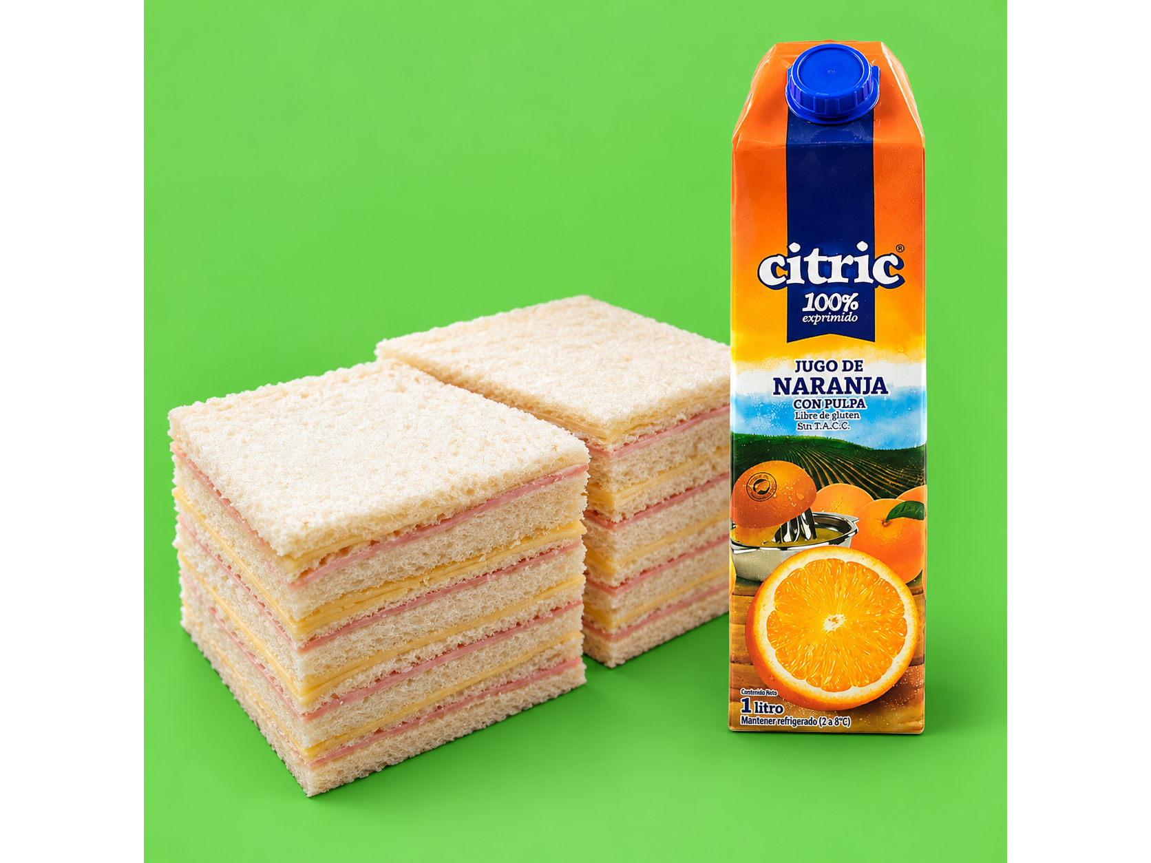Sandwichis Miga x6u + Citric 1L naranja