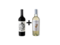 Cordero Malbec 2024 + Santa Julia blanco dulce