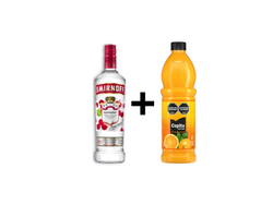 Smirnoff Raspberry + Cepita naranja