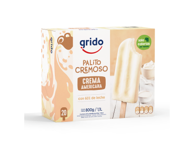 Palito crema americana Grido caja x10u