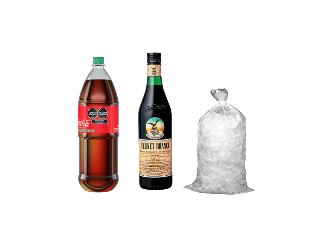 Branca 750 + Coca 2L RETORNABLE + Hielo