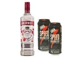Smirnoff Raspberry + 2 Speed XL