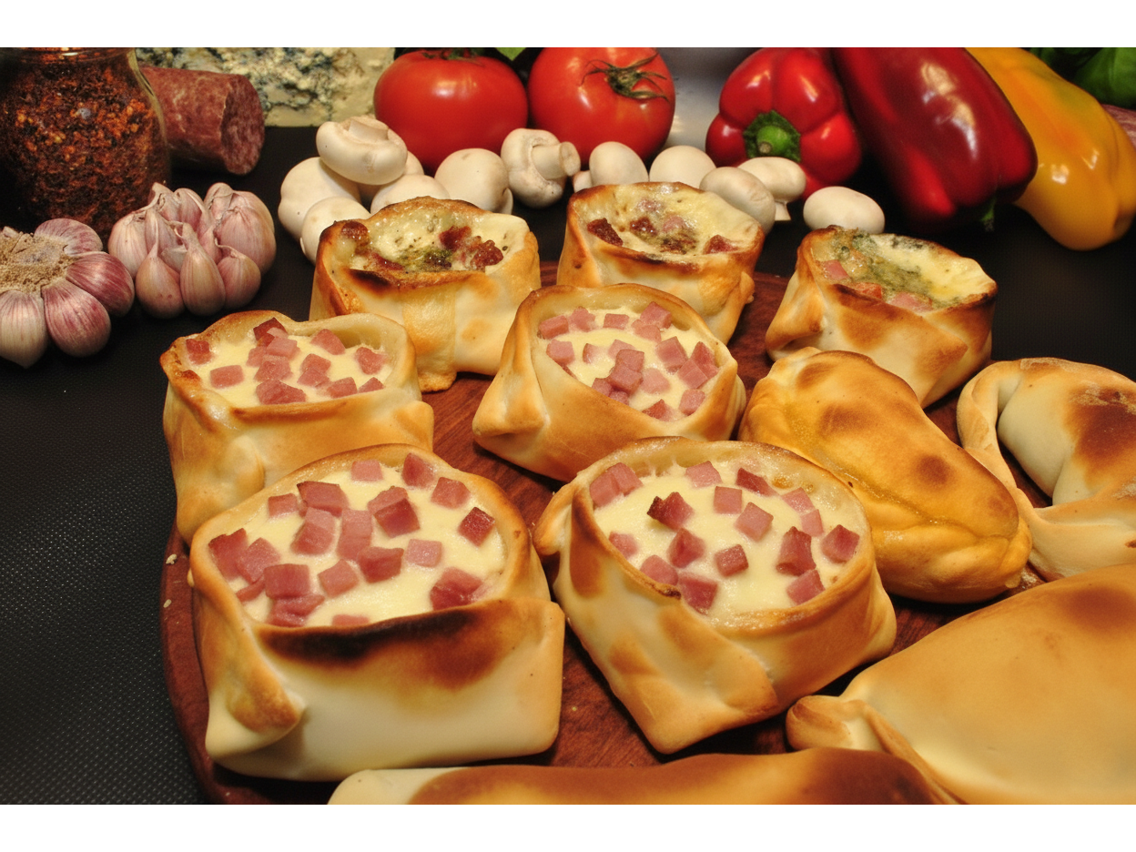 Jamón, queso y provolone.