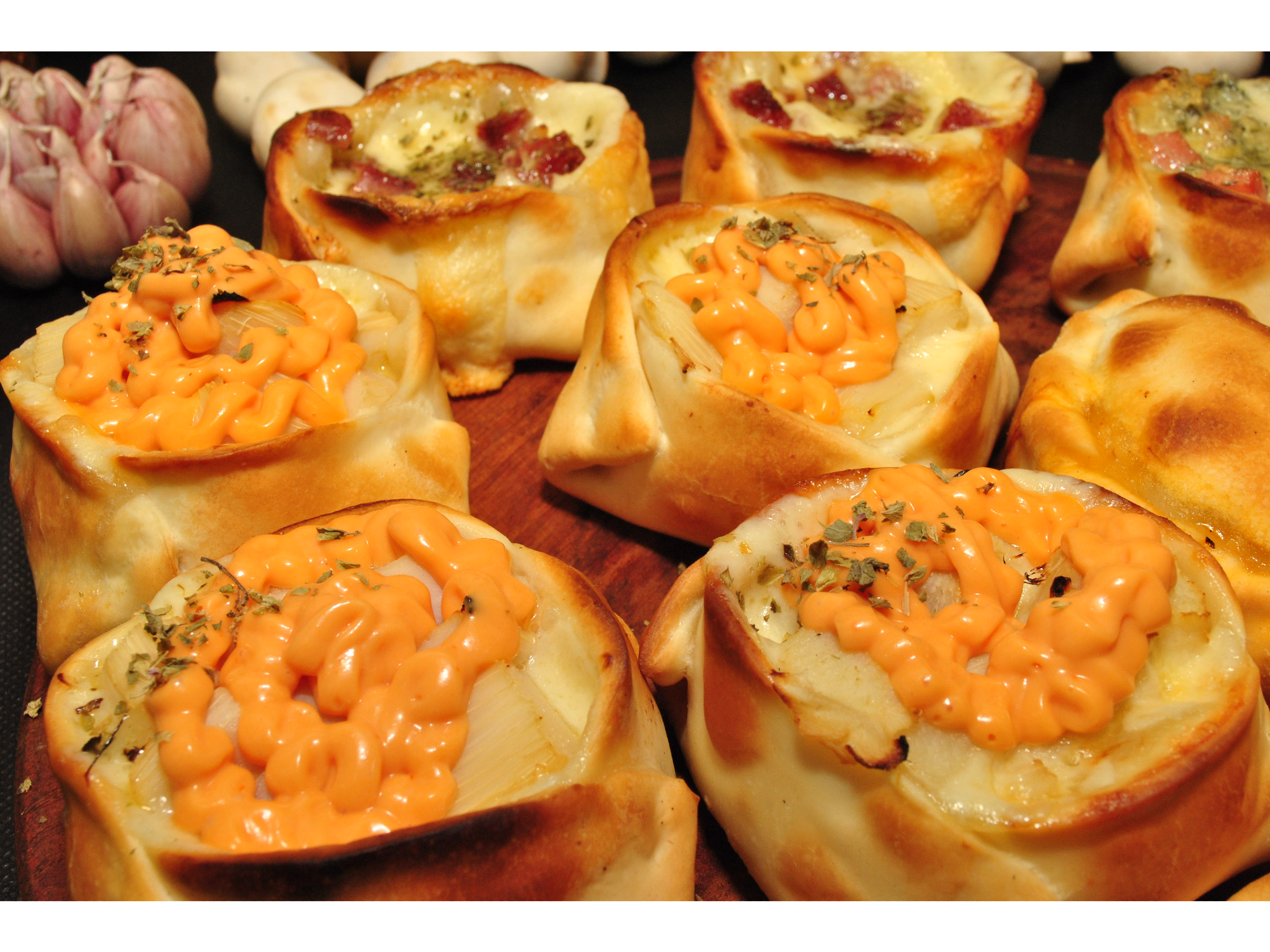 Jamón, queso y palmitos