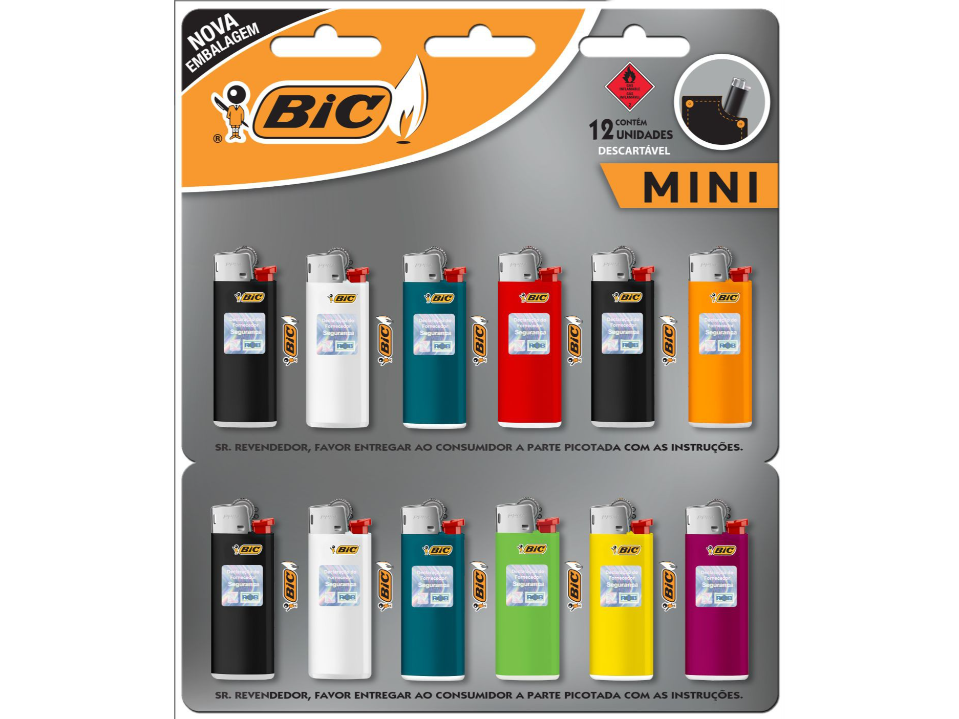 Encendedor Mini Bic x unidad