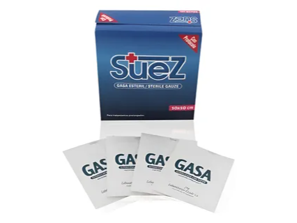 Gasa Suez x10 10x10cm
