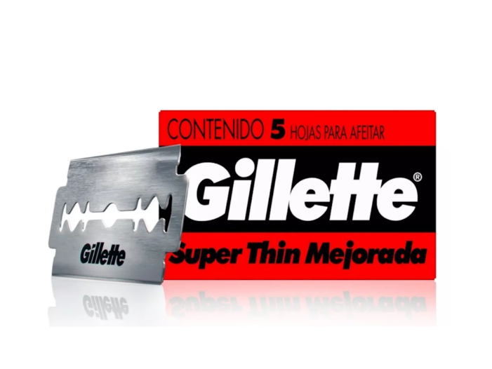 Hojita Gilette x5 Thin roja