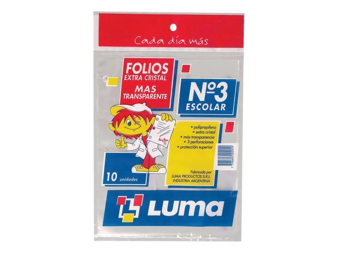 Folios cristal n°3 x10 un Luma