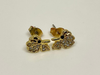 Aros Mariposas con Strass Dorado