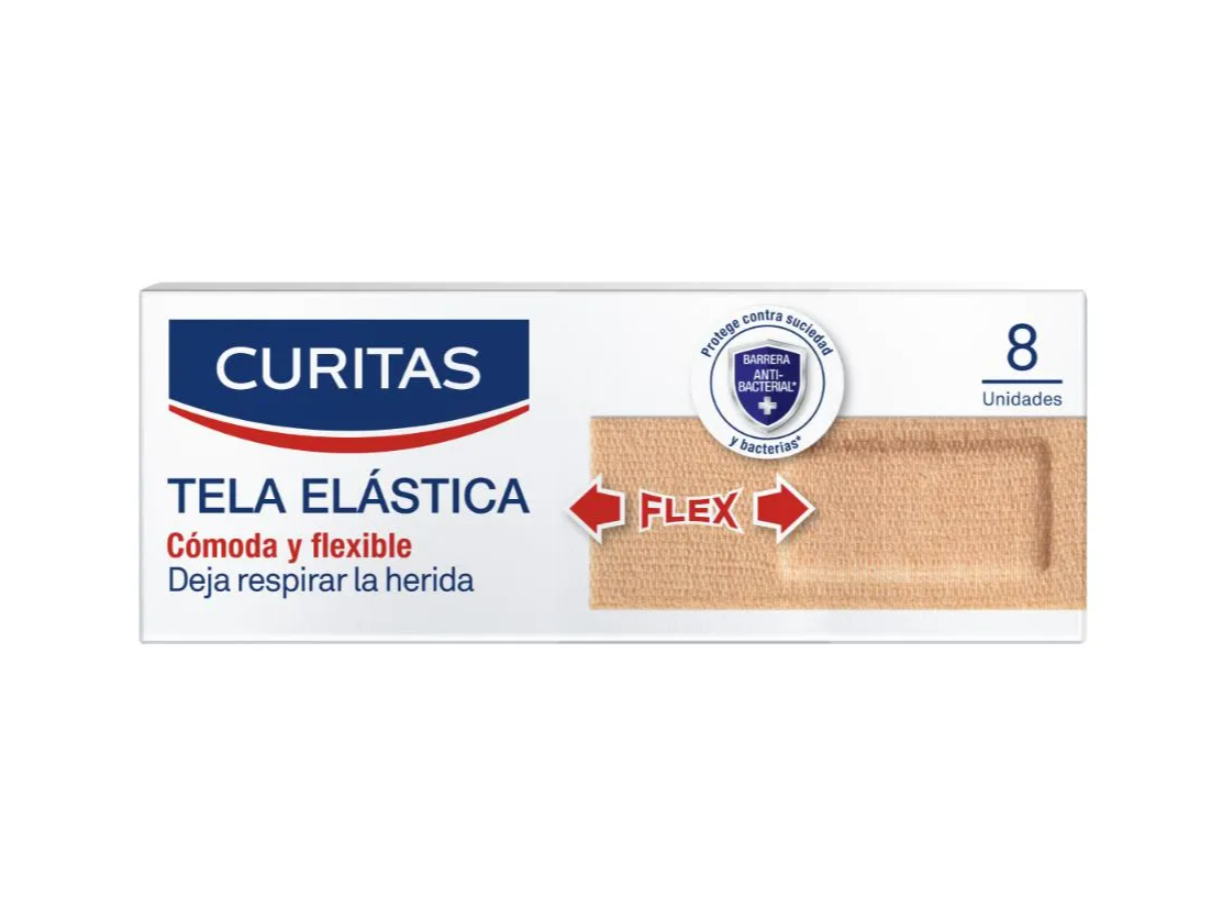 Curitas x8un Tela elástica