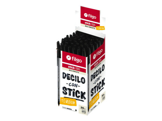 Bolígrafo Filgo Stick Negro
