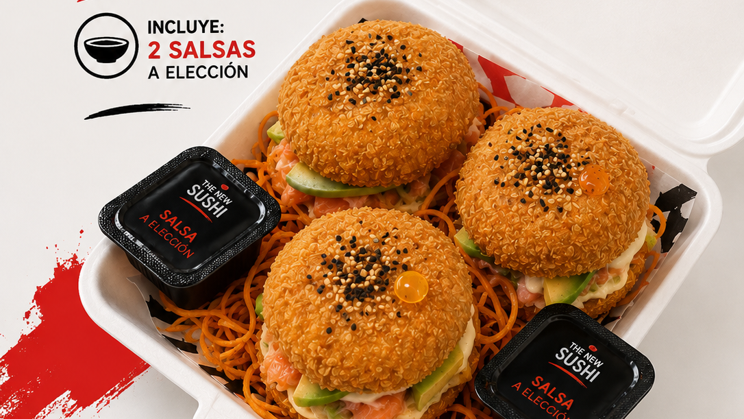 3x2 EN SUSHI BURGERS