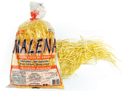 Fideos Artesanales "MALENA" .Secos al huevo ,finos.