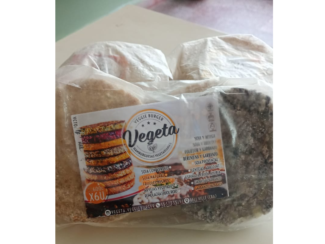 Hamburguesas Veggi " Vegeta" x 6 U
