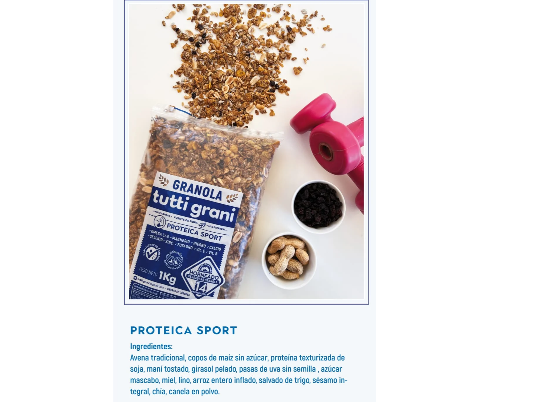 Granola Tutti Grani Proteica Sport x 200 gr