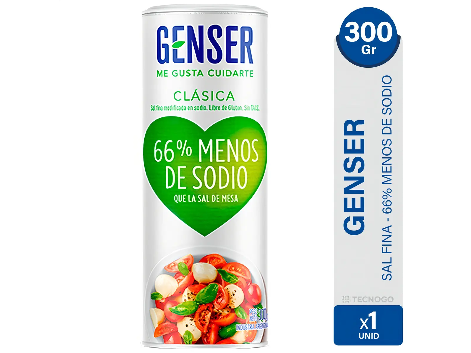Sal Genser 66 % menos de sodio x 300 gr