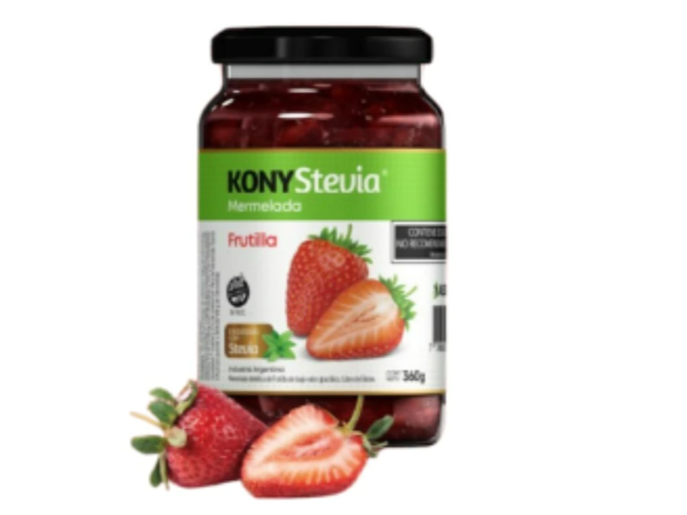 Mermelada Frutilla Kony sin azucar con Stevia x 360 gr