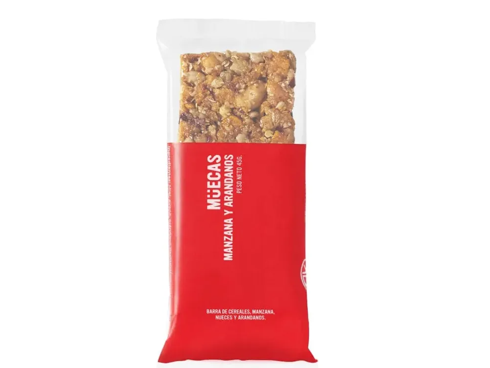 Barrita de cereal Mueca manzana y arandanos x 45 g
