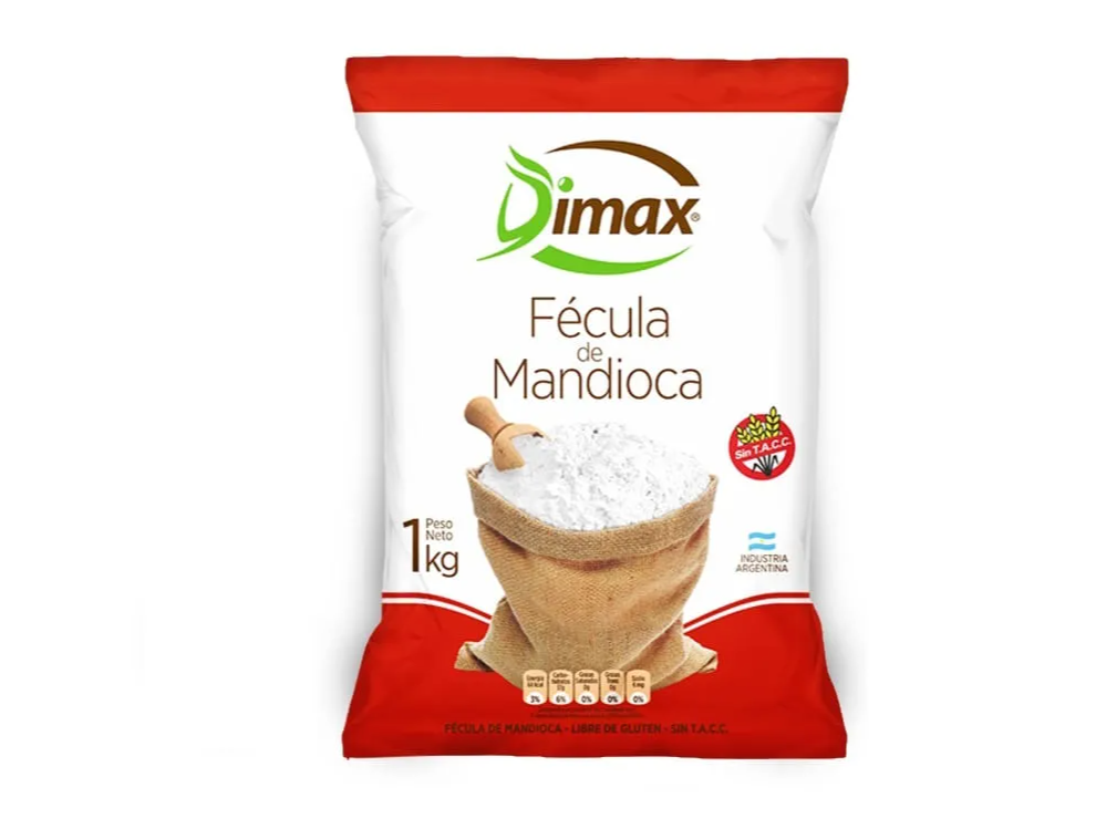 Fecula de Mandioca sin TACC  Dimax x 500 gr