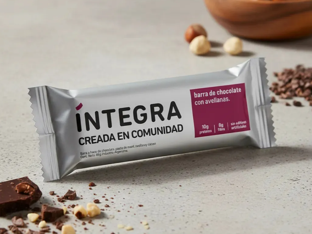 Barrita Proteica Integra ( 10 g Prot ) Chocolate y Avellanas