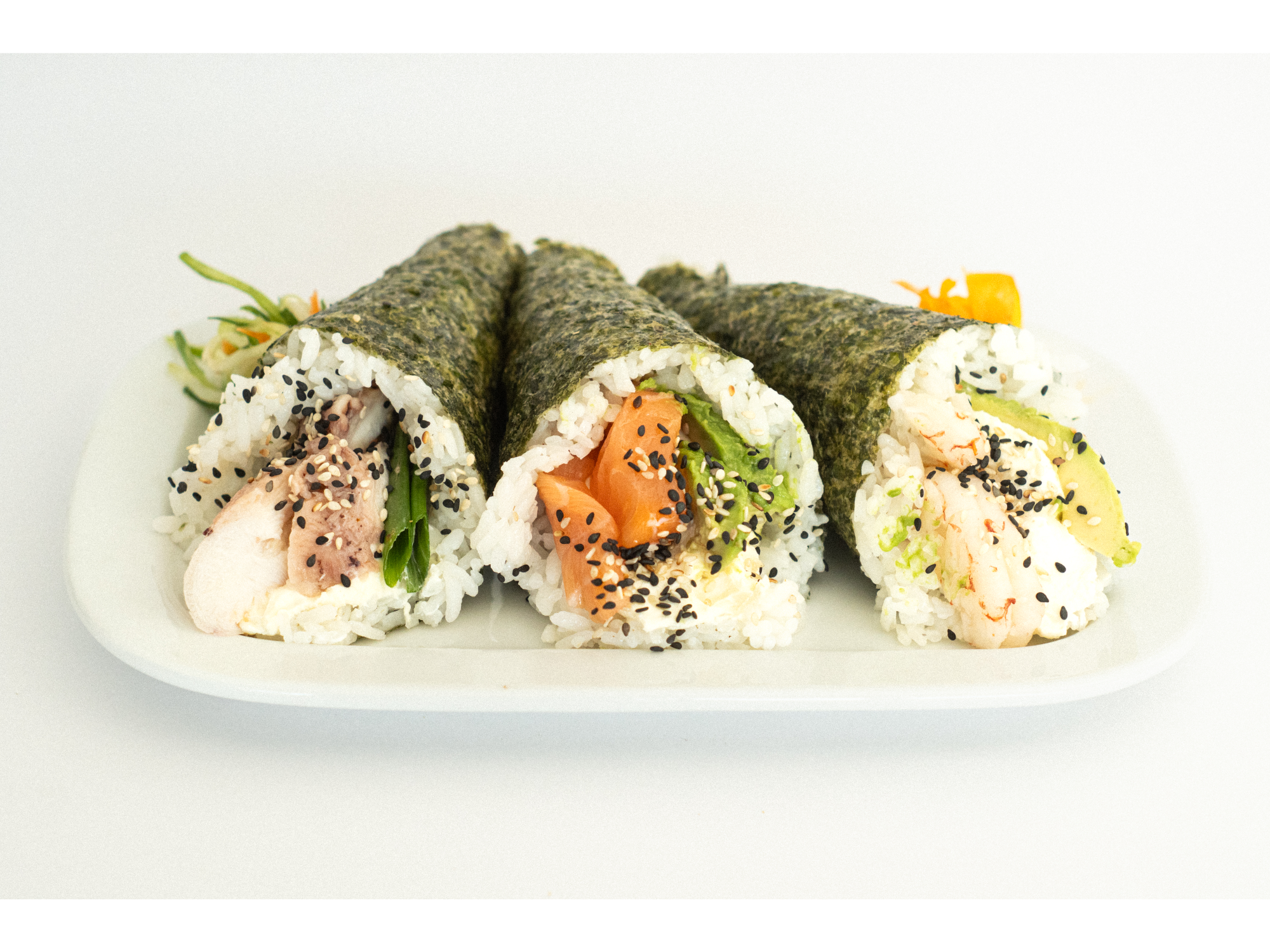 Temaki ×2 Salmón, Arroz, Phila y Palta