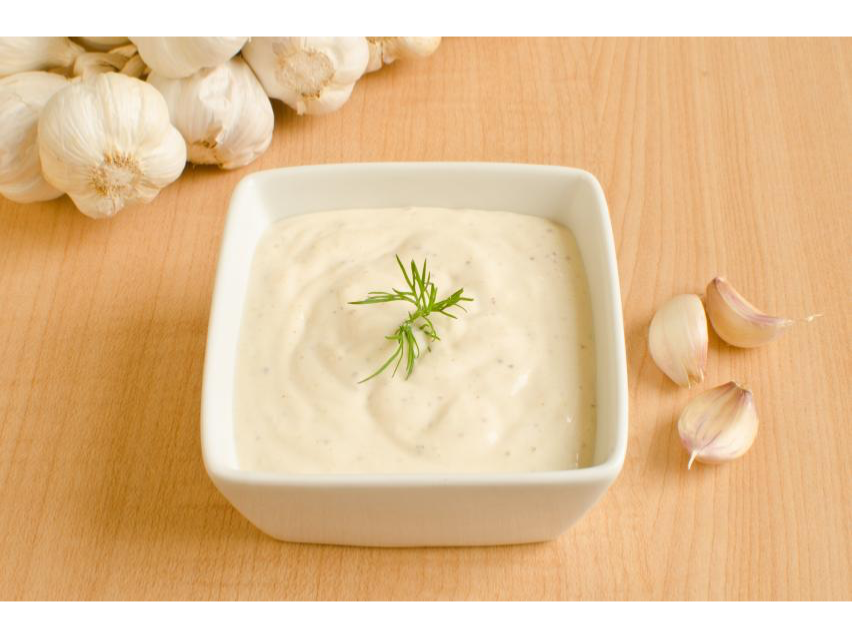 SALSA DE MANTECA Y AJO