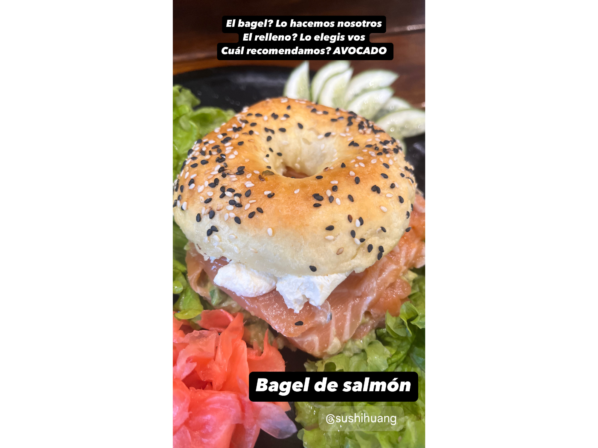 Bagel de salmon