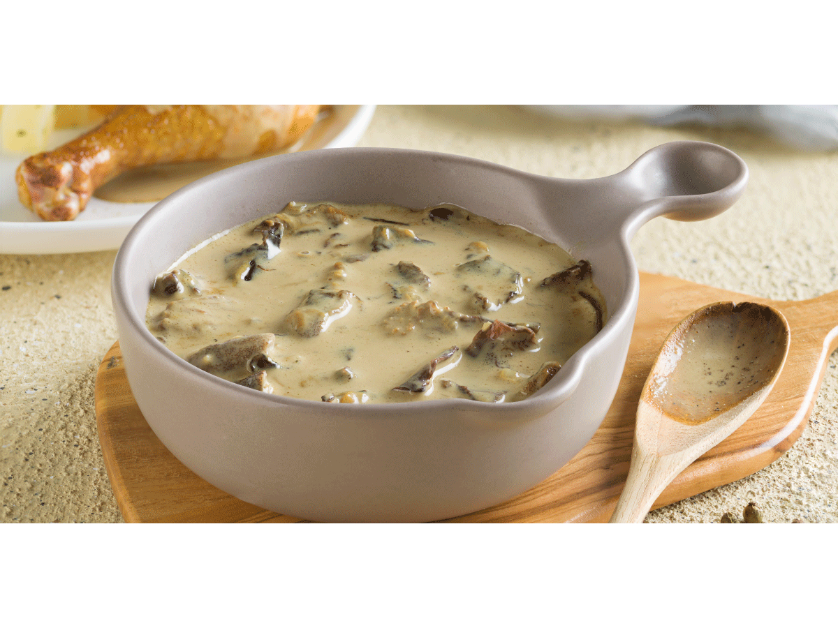SALSA  CREMA Y CHAMPIÑONES