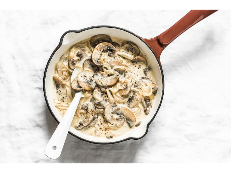 SALSA  CREMA Y CHAMPIÑONES