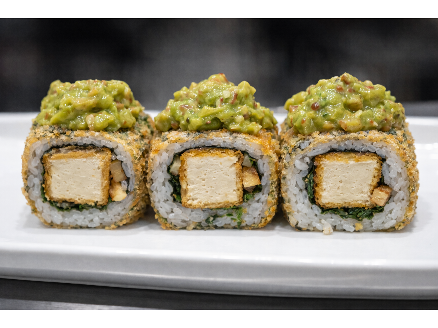 HOT TOFU REBOZADO - con corona de guacamole
