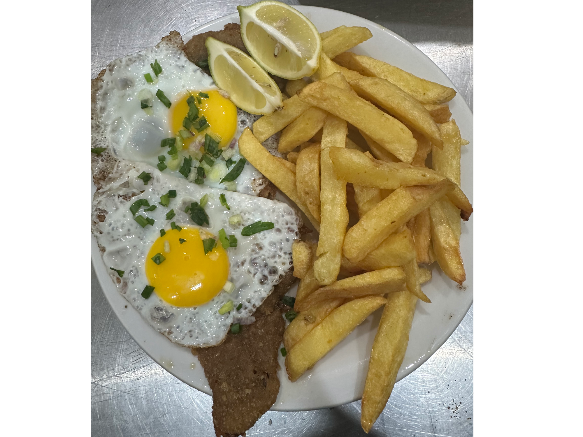 Milanesa a caballo