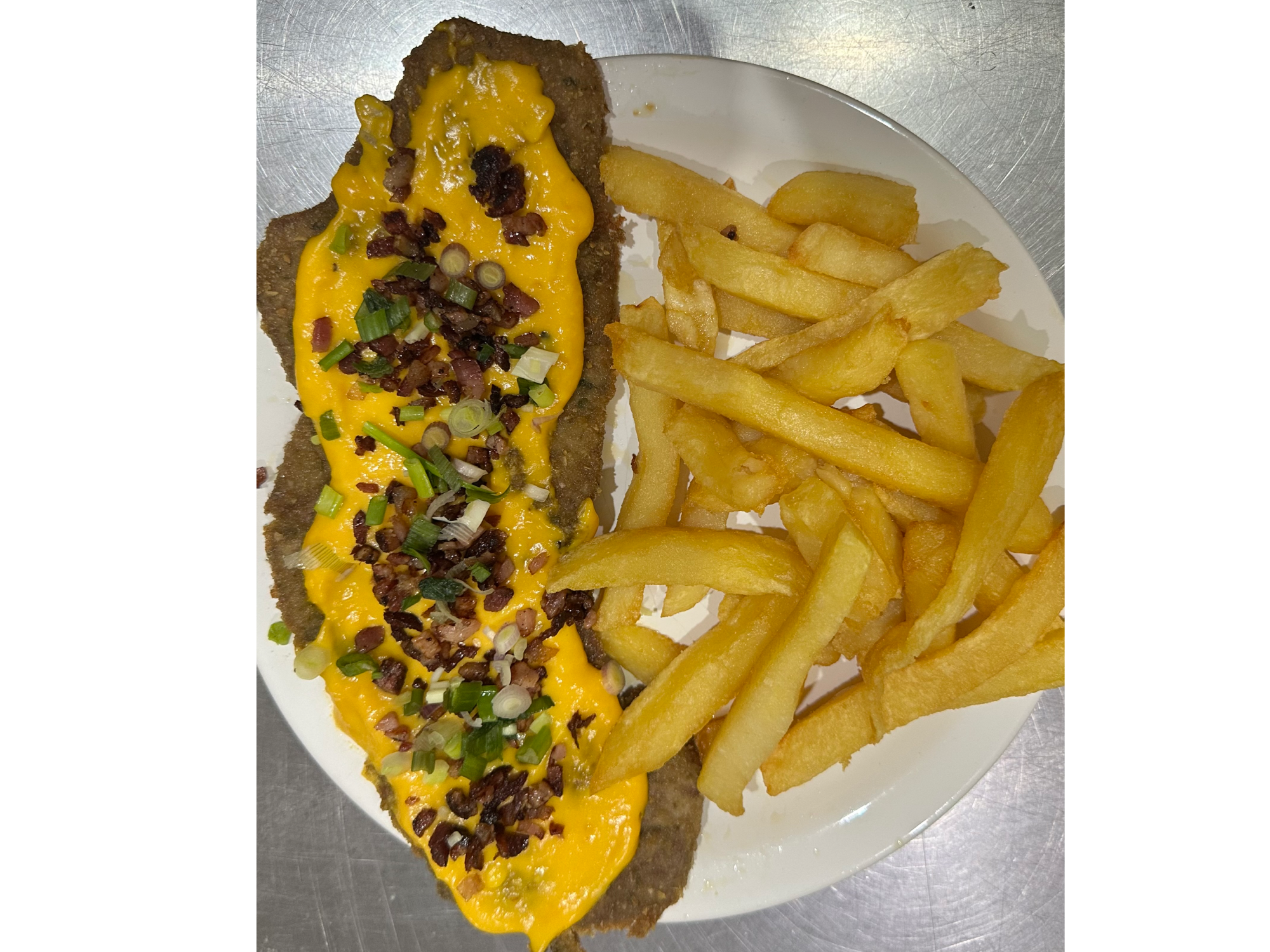 Cheddar y panceta (carne o pollo)