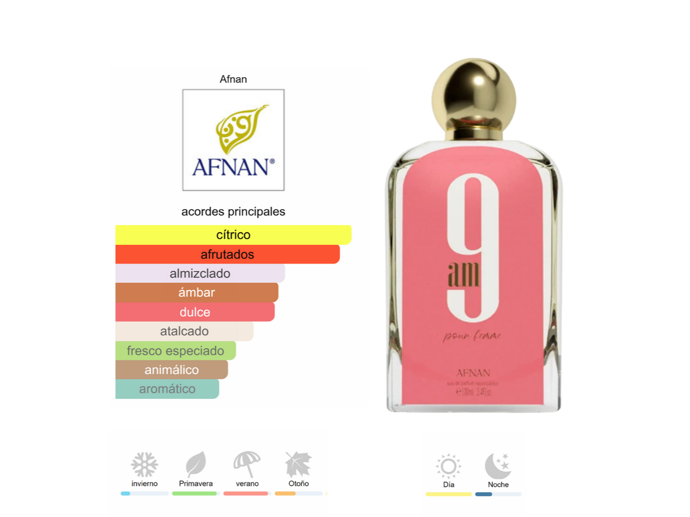 Afnan - 9AM Pour Femme - 100ML de Brava Store