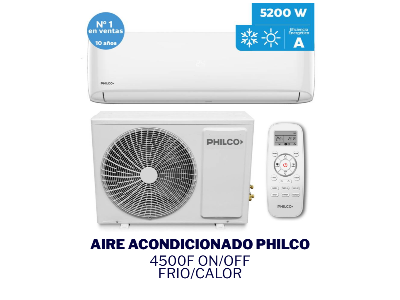 Aire Acondicionado 4500F ON/OFF - PHILCO